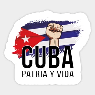 Patria Y Vıda Cuba Light Sticker